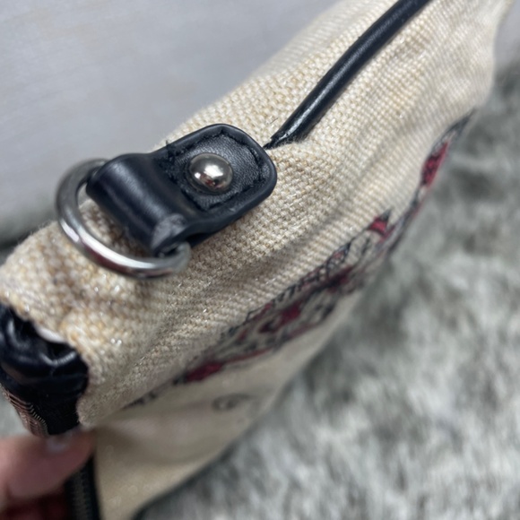 Brighton Cream-Colored Canvas Scottie Dog Crossbody Bag - Picture 11 of 13